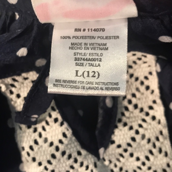 RANSOM GIRL POLKA DOTTED BLOUSE - GREAT CONDITION - Picture 4 of 4